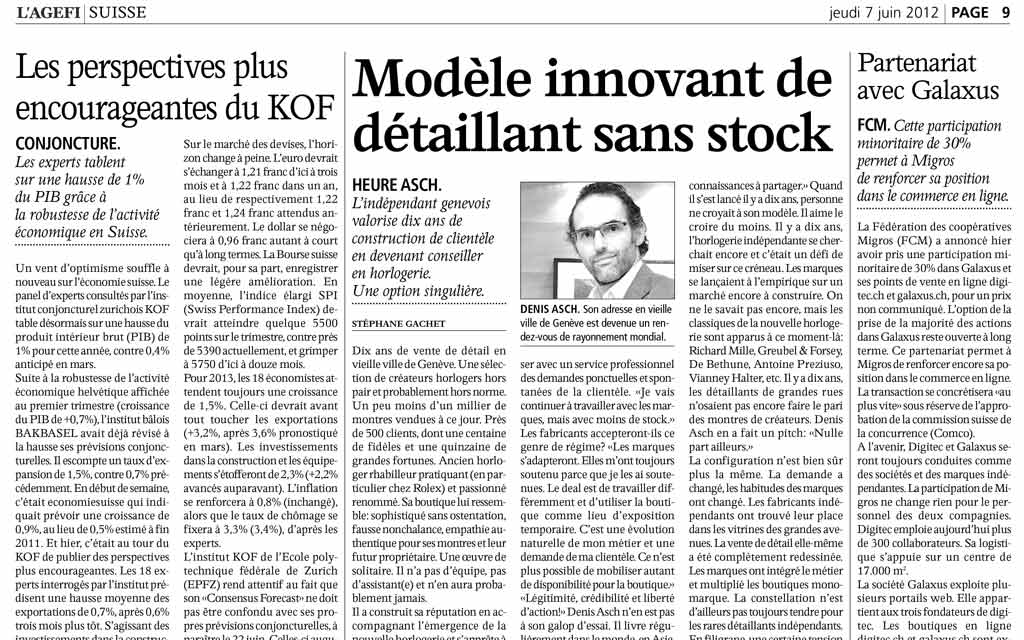 Agefi – Modèle innovant de détaillant sans stock